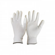 Перчатки нейлон с полиуретаном белые